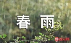 描写春雨的唯美句子摘抄